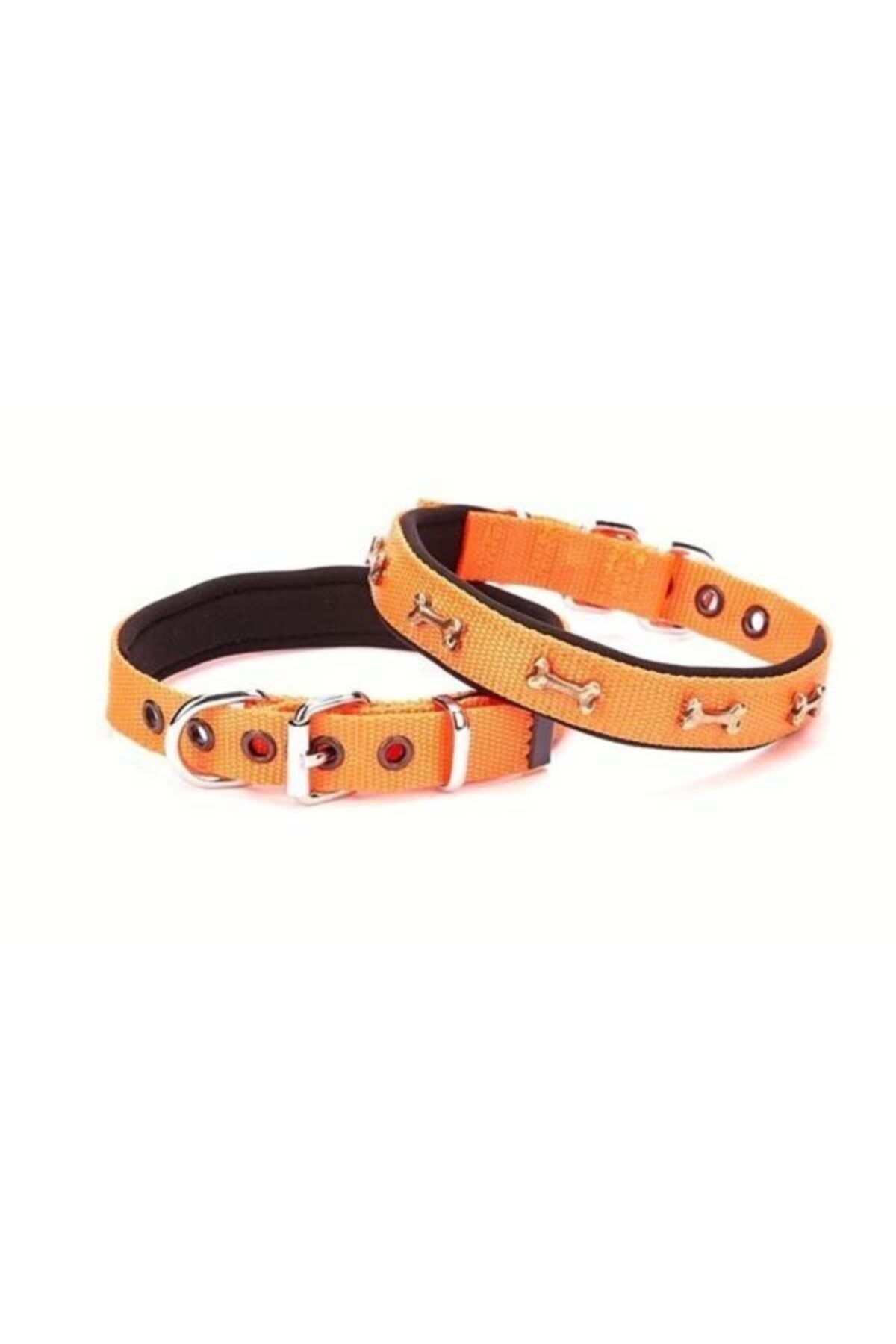 DOGGİE KÖPEK BOYUN TASMASI TURUNCU KEMİKLİ 2062SORANGE