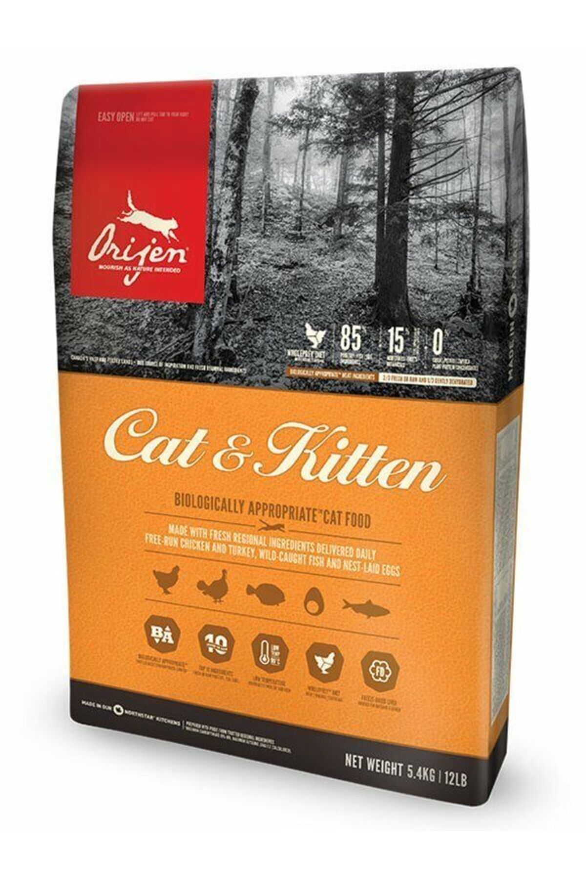 orijen Kitten Tahılsız Tavuklu Yavru Ve Yetişkin Kedi Maması 1,8 Kg