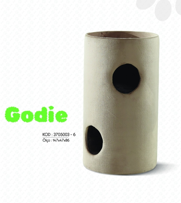 WOOLART GODIE KEDİ TIRMALAMA MOBİLYASI BEJ